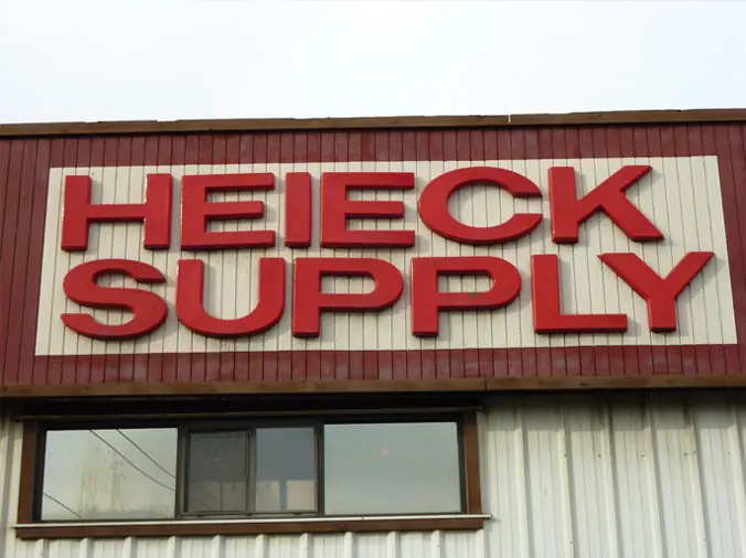 Heieck Plumbing Supply sign